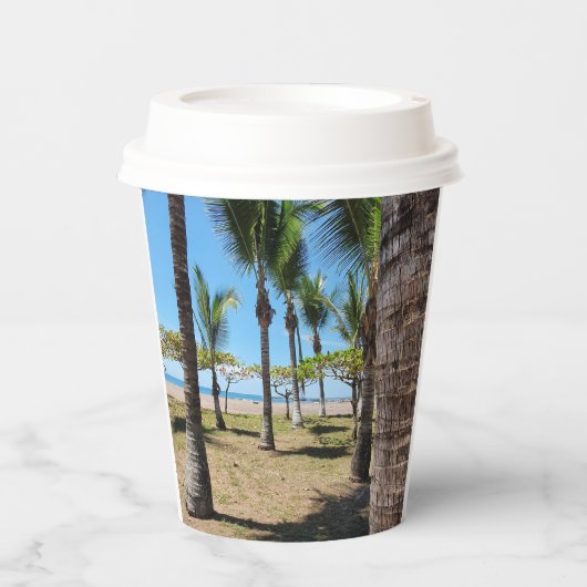 Vaso de cartón con tapa plástica  pappbecher (Vorderseite)