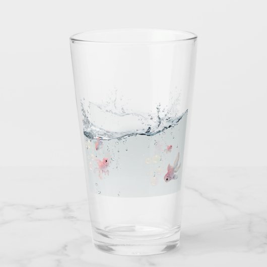 Vaso de cristal con peces glas (Rückseite)