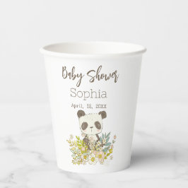 Vaso de papel Baby Shower Panda Pappbecher