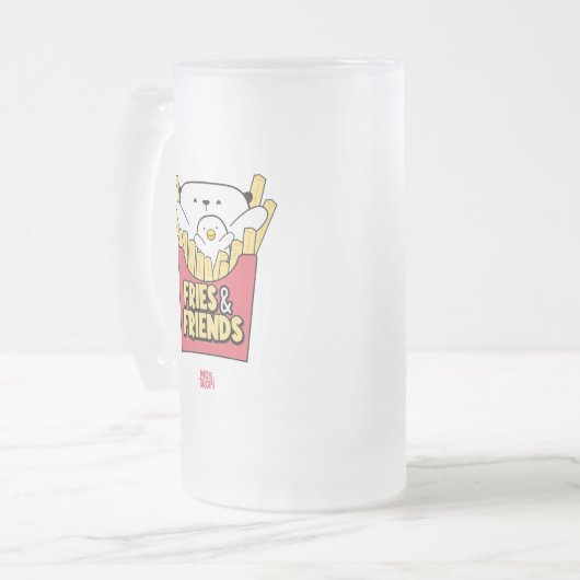 Vaso│Fries and friends Mattglas Bierglas (Vorderseite Links)