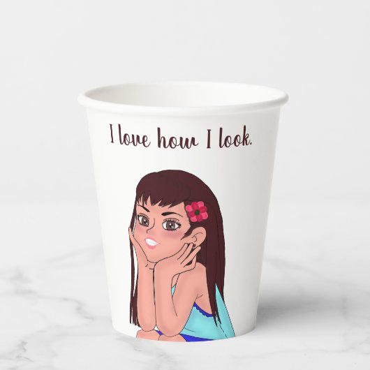 vaso para chicas pappbecher (Vorderseite)