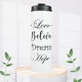 Vaso térmico con frase motivacion amor  thermosbecher