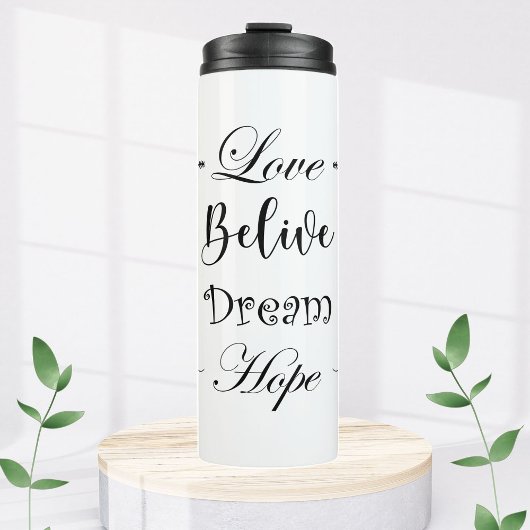 Vaso térmico con frase motivacion amor thermosbecher