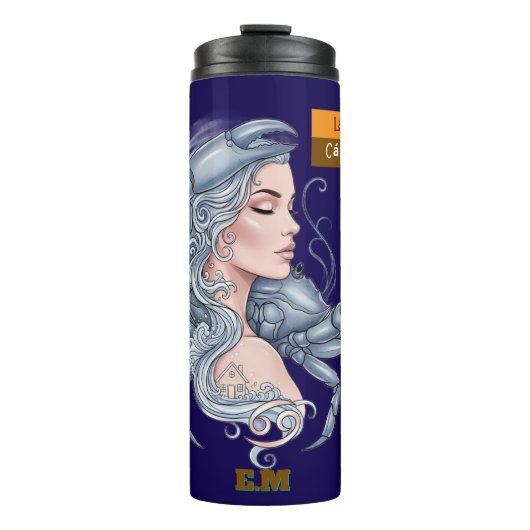 Vaso térmico Lady Cáncer – Energía lunar Thermosbecher (Vorderseite)