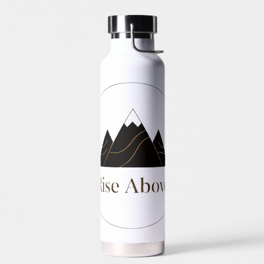Vaso Térmico Premium ‘Rise Above’ – Minimalista Trinkflasche (Links)