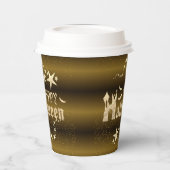 Vasos De Papel Paper cup para Halloween marrón Pappbecher (Links)