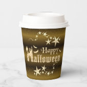 Vasos De Papel Paper cup para Halloween marrón Pappbecher (Rückseite)