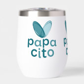 Vasos y copas de vino Daddy with a big heart (Vorderseite)
