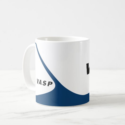 VASP 737-200 Vintag Kaffeetasse (Vorderseite Links)