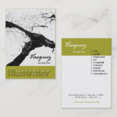 Vasquez - mutiger Illustrator-Künstler-Maler Visitenkarte (Vorne/Hinten)