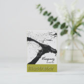 Vasquez - mutiger Illustrator-Künstler-Maler Visitenkarte (Stehend Vorderseite)