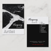 Vasquez - mutiger Künstler-Maler-Illustrator Visitenkarte (Vorne/Hinten)