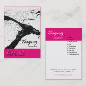 Vasquez - mutiges Künstler-Maler-Illustrator Visitenkarte (Vorne/Hinten)