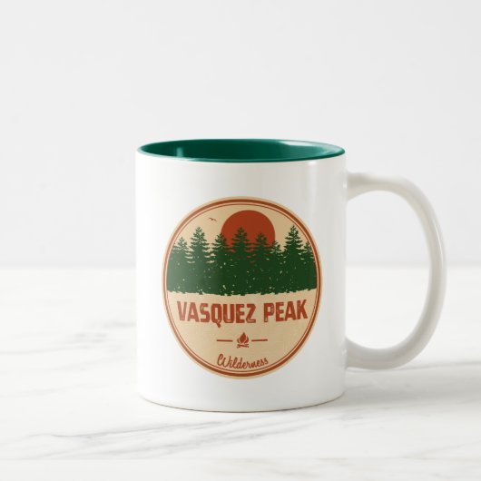 Vasquez Peak Wilderness Colorado Zweifarbige Tasse (Rechts)
