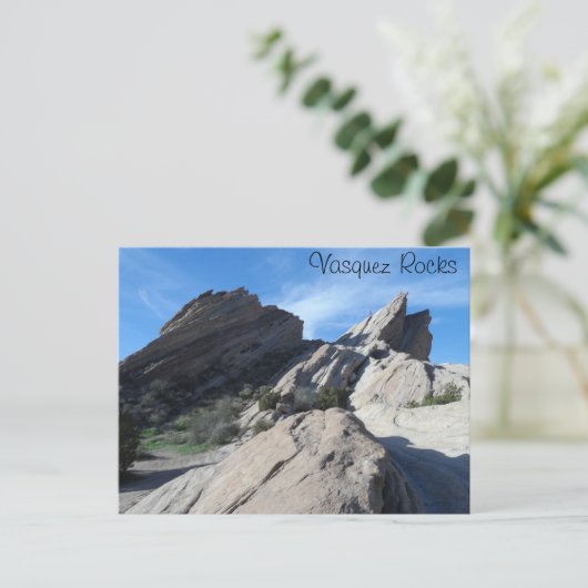 Vasquez Rocks, Kalifornien Postkarte (Stehend Vorderseite)