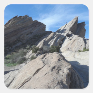 Vasquez Rocks, Kalifornien Quadratischer Aufkleber