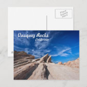 Vasquez Rocks Landkreis Park in der Nähe von Los A Postkarte (Vorne/Hinten)