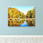 Vassar Farms Pond Leinwanddruck (Insitu (Holzboden))