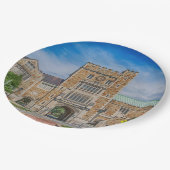 Vassar Uni-Haupteingang in NY Pappteller (Schrägansicht)