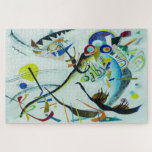 Vassily Kandinsky-1921-Segment blau Puzzle<br><div class="desc">Vassily Kandinsky-1921-Segment blaue moderne Kunst.</div>