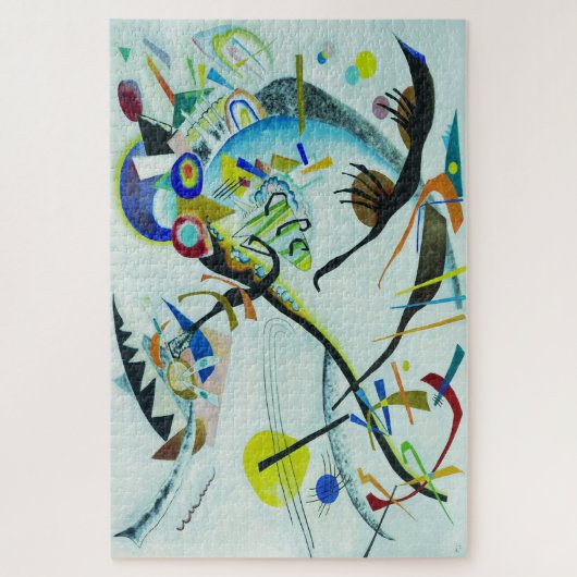 Vassily Kandinsky-1921-Segment blau Puzzle (Vertikal)