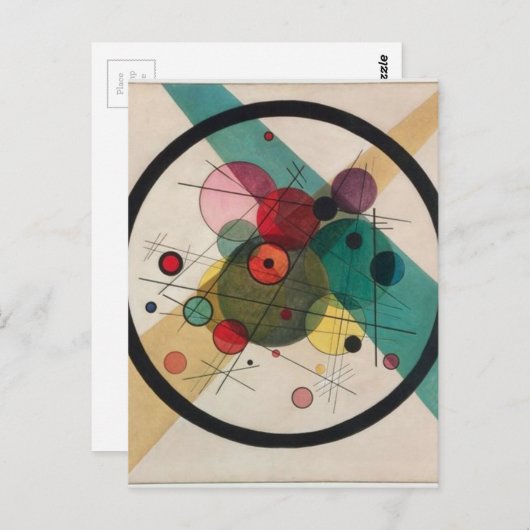 Vassily Kandinsky Circles Postkarte (Vorne/Hinten)