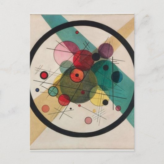 Vassily Kandinsky Circles Postkarte (Vorderseite)