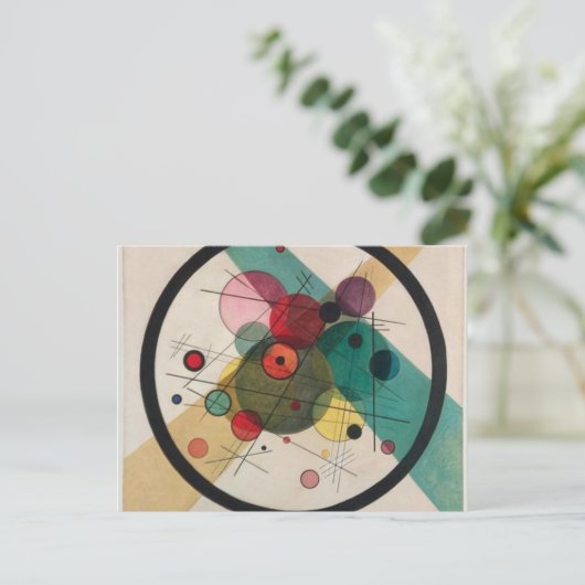 Vassily Kandinsky Circles Postkarte (Stehend Vorderseite)