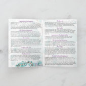 Vasso Griechisch-orthodoxe Kirche Taufprogramm Programm (Innenseite)