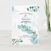 Vasso Griechisch-orthodoxe Kirche Taufprogramm Programm (Vorderseite)