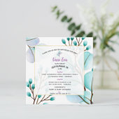 Vasso Square Einladung (Stehend Vorderseite)