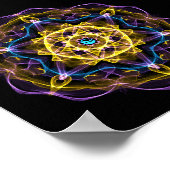 Vata Dosha Balancing Ayurveda Mandala I Poster (Ecke)