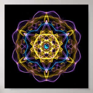 Vata Dosha, das Ayurveda Mandala I balanciert Poster