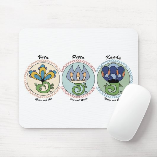Vata-Pitta-Kapha Mousepad (Mit Mouse)