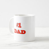 Vater #1 kaffeetasse (Vorderseite Links)