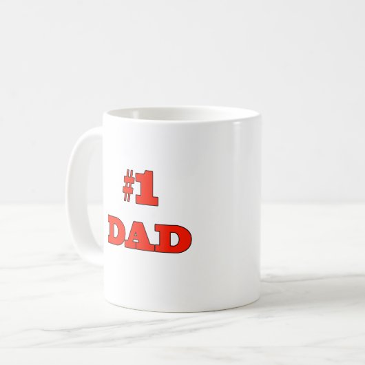 Vater #1 kaffeetasse (Vorderseite Links)