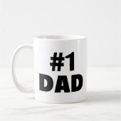 Vater #1 (Schwarzes) Kaffeetasse (Links)