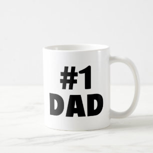Vater #1 (Schwarzes) Kaffeetasse