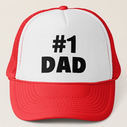 Vater #1 (Schwarzes) Truckerkappe (Vorderseite)