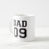 Vater 2009 - Schwarzes Kaffeetasse (Vorderseite Links)