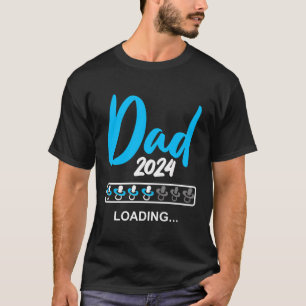Vater 2024 Ladung Sprichwort Nachwuchs Expectant V T-Shirt