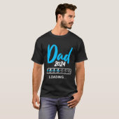 Vater 2024 Ladung Sprichwort Nachwuchs Expectant V T-Shirt (Vorne ganz)