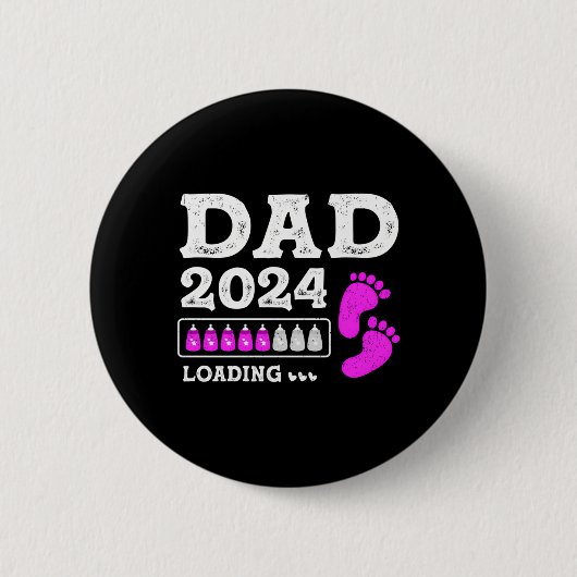 Vater 2024 Pater Papa - Zukunft erwarten Button (Vorderseite)