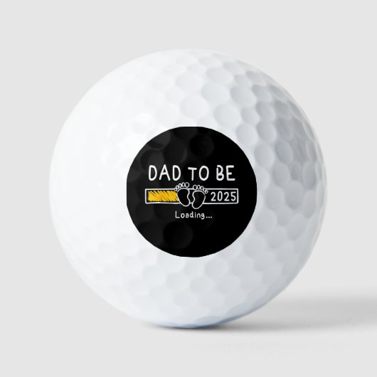 Vater 2025 Vater soll 2025 Papa zum Ziel haben Golfball (Vorderseite)