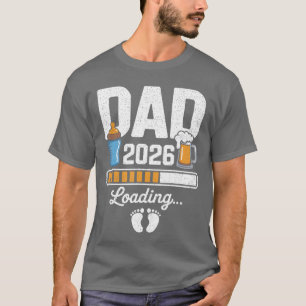 Vater 2026 Wird geladen Erwartet Neue Baby-Ankündi T-Shirt