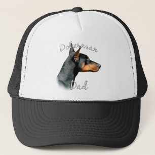 Vater 2 Dobermannpinscher-(Schwarzes) Truckerkappe