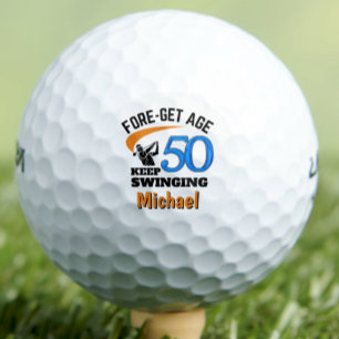 Vater 50. Geburtstagsgeschenk Lustiges FORE-get Al Golfball