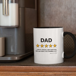 Vater 5 Sterne Bewertung | Bester Vater je Tasse