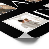 Vater 6 FotoCollage Niedlich Eleganter Vater Tag Poster (Ecke)