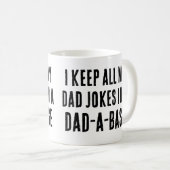 Vater-a-base Funny Vater Jokes Vathers Day Quote Kaffeetasse (VorderseiteRechts)